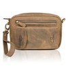 Leather Wrist Bag for Unisex Made of Cowhide Leather 21-