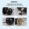 KNOBWELL 6 Pack Door Knob with Lock and Key (Keyed