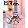 Tikey Titanium EDC Pill Container, Waterproof Keychain Capsule, Pocket Purse