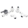 Qrity 1/4" Inline Tap/Shut-Off Valve/Isolation Valve, Reverse Osmosis Water Filtration