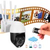 Mini 1in WiFi 1080P IP66 18 Lights Pan/Tilt Infrared Dome