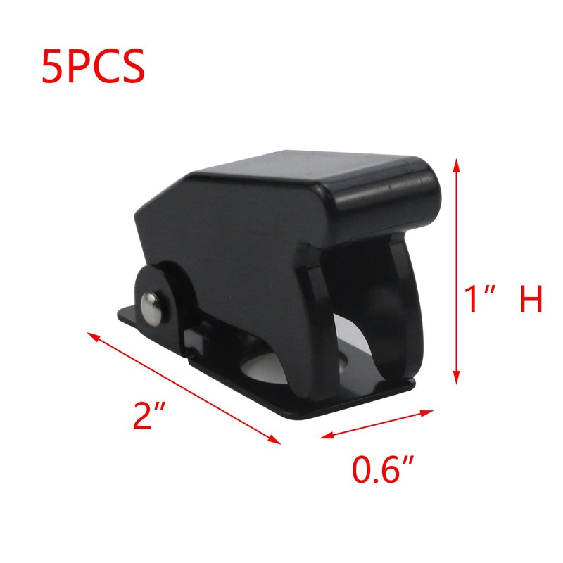 T Tulead Black Toggle Switch Cover Plate Guard Safety Switch