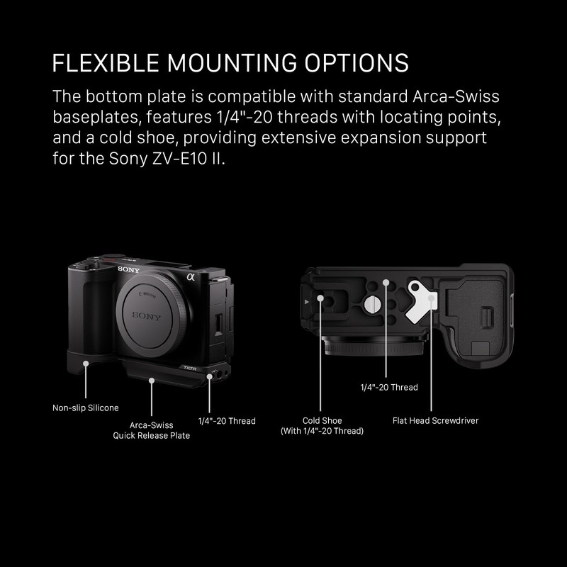 Tilta Arca Bottom Plate Compatible with Sony ZV-E10 II –