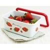 Fuji Hollow Strawberry Deep Square Container, M 0.4 gal (1.1