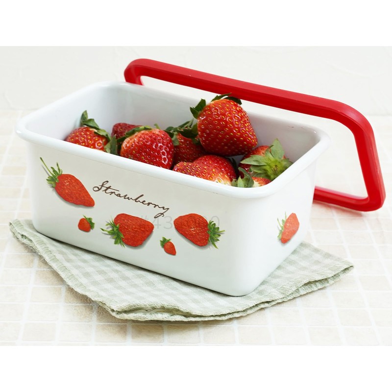 Fuji Hollow Strawberry Deep Square Container, M 0.4 gal (1.1