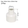 sourcing map 40mm x 20mm PVC Reducing Coupling Hub by