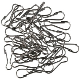 AllGIFT Snap Clip Hooks 100 Pcs Rust-Proof Durable Metal Small Spring ClipsLanyard Spring Hooks for Key Chain