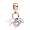 Abalorios Charms Colgantes de Mom Letters Dangle Plata de Ley