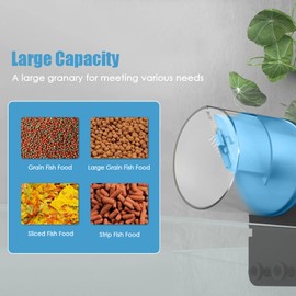 Aquarium Automatic Feeder FAJIA Aquarium Automatic Fish Feeder Fish Tank Timer Feeder Electric Adjustable Fish Bait Manual / Automatic Feeding Black & Blue