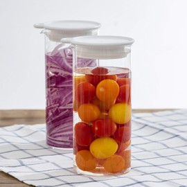 HARIO VPP-700-W Vinegar Pickle Spot, 23.7 fl oz (700 ml), Pickled Food Storage Container, White, Made in Japan