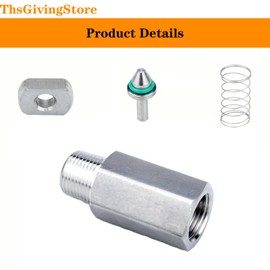 1/4 Inch NPT Female to Male Thread 304 Stainless Steel Check Valve One Way Non-Return Valve for Water Oil Gas Check Valve 1PCS