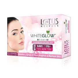 Lotus Herbals WhiteGlow Insta Glow Facial Kit | For Radiant Glowing Skin | Natural Ingredients (4 Use)