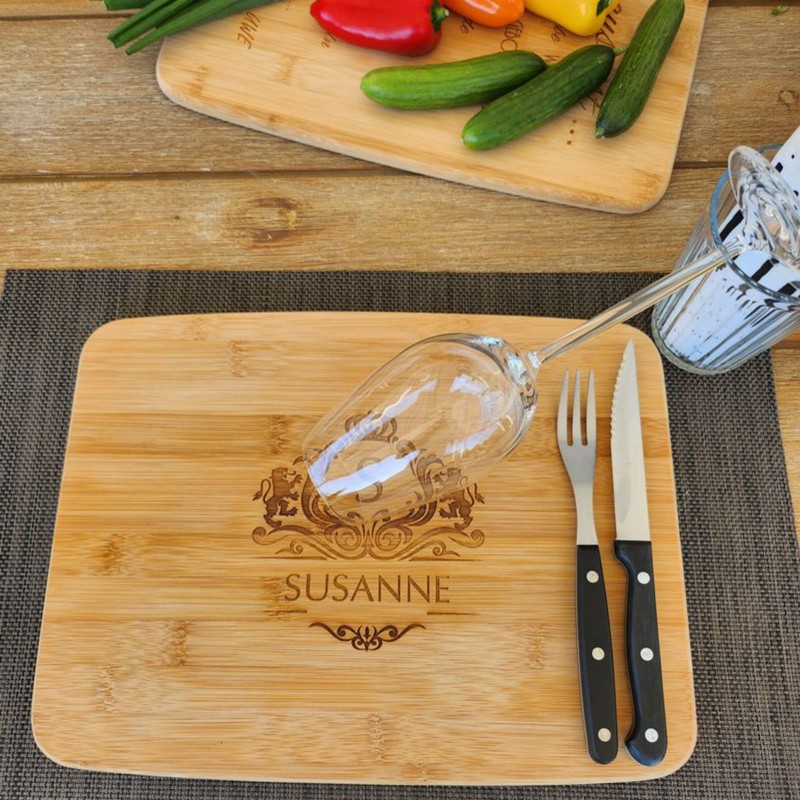 Chopping Board with Name - Wooden Board with Engraving -