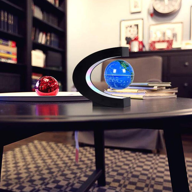 FUGEST Magnetic Floating Globe 2 in 1 Blue 4in Constellations