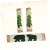 CORHAD 3Pcs Christmas Tree Black Bear Handle Covers Decorative Fridge