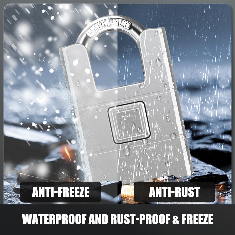 Large Heavy Duty Combination Padlock, [Wraped Beam Cut Resistance] Diyife