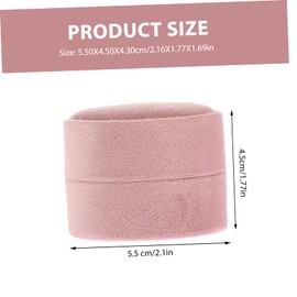ULTECHNOVO Delicate Velour Ring Box Slot Travel Jewelry Case for Engagement Special Occasions Compact Design for Easy Carrying present for Weddings Valentine Day