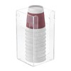 QUARKZMAN Disposable Coffee Cup Dispenser, 1 Compartment Clear Acrylic Paper