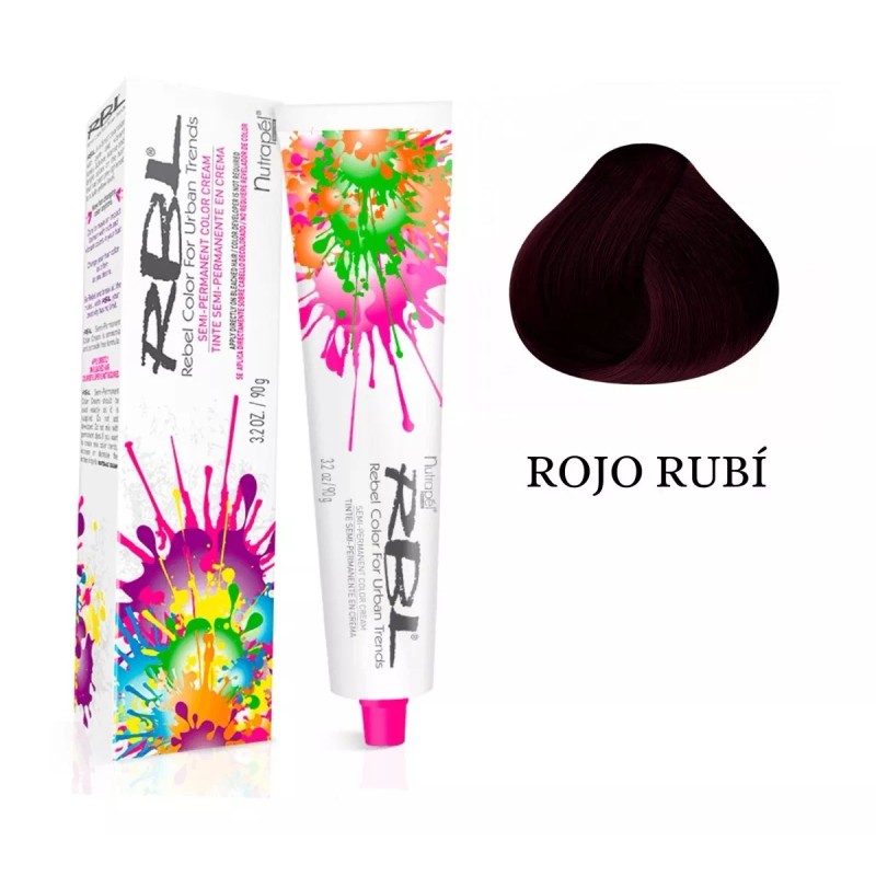 Nutrapel Rbl Tinte Profesional Semipermanente Fantasía Gama Roja 90g