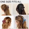 4Pcs Dots Flower Hair Claw Clips for Women,Rectangle Claw Barrettes