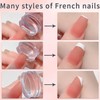 French Tip Tool,Nail Art Stamper Kit for DIY together,Home Manicure