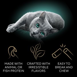 Sheba Meaty Tender Sticks Soft Cat Treats with Chicken, 0.14 oz., 15, Pack of 10 (150 Sticks Total)