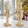 LOLYSIC 12 Pack Unpainted Nutcracker, Wooden Nutcracker Unfinished DIY Craft