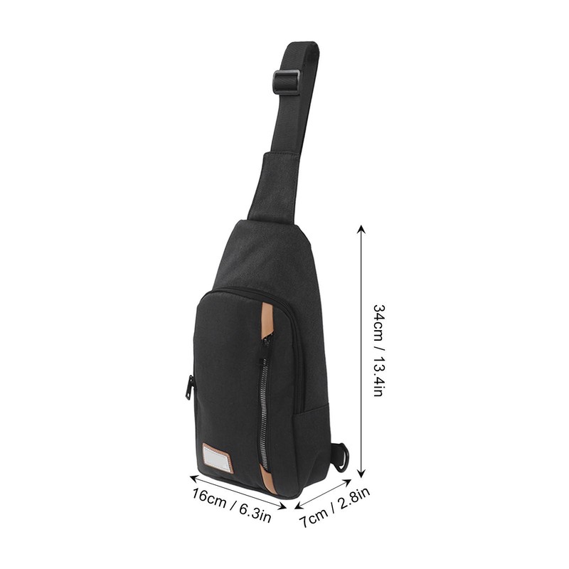 GOLDEN WOLF Chest Sling Bag Adjustable Shoulder Strap Waterproof Messenger
