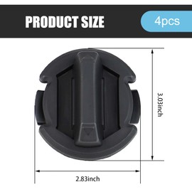 Zeathery Floor Drain Plug, Drain Valve Rotary Waterproof and Dustproof Sealing Cover, 8414694 5414694 Accessories, Compatible with Polaris RZR XP 1000 RZR 900 RZR 900 S RZR Turbo RZR 1000 SS (Black)