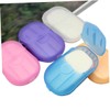 WOONEKY 20sheets Portable Travel Soap Paper Sheets Scented Hand Washing