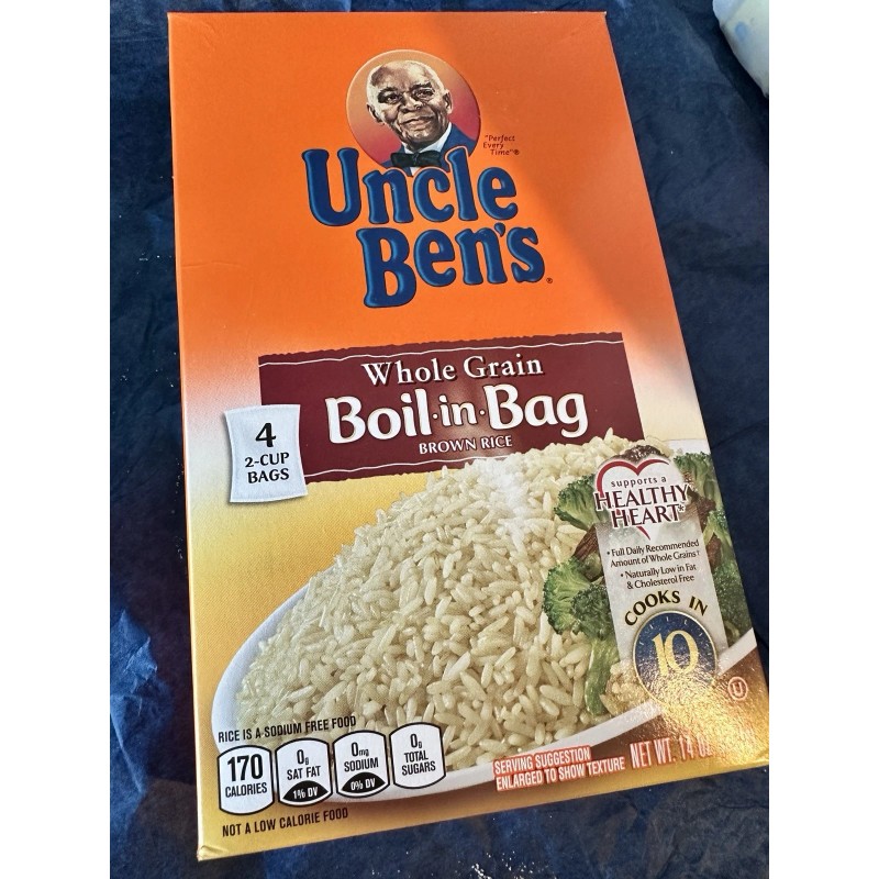 UNCLE BEN'S Whole Grain Rice 14 OZ EXPIRED COLLECTABLE FULL