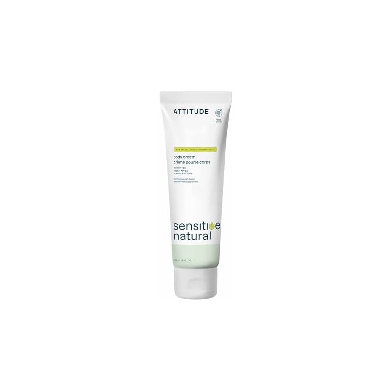 ATTITUDE Sensitive Skin, Hypoallergenic Nourishing Body Cream, Avocado Oil, 8.1