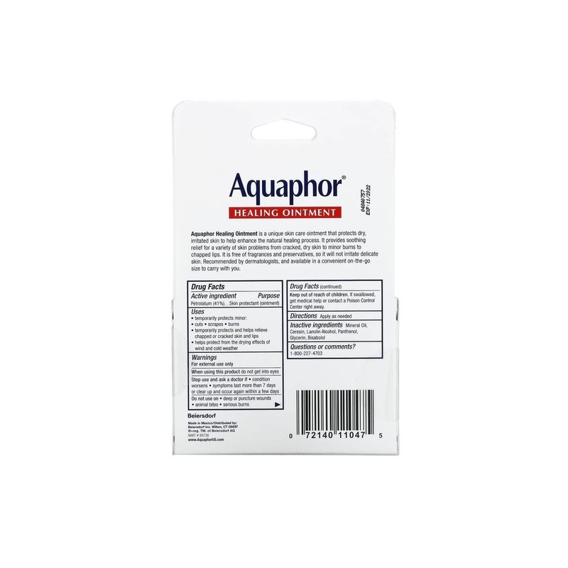 Purchase directly from the US Aquaphor Advanced Therapy Healing Cream