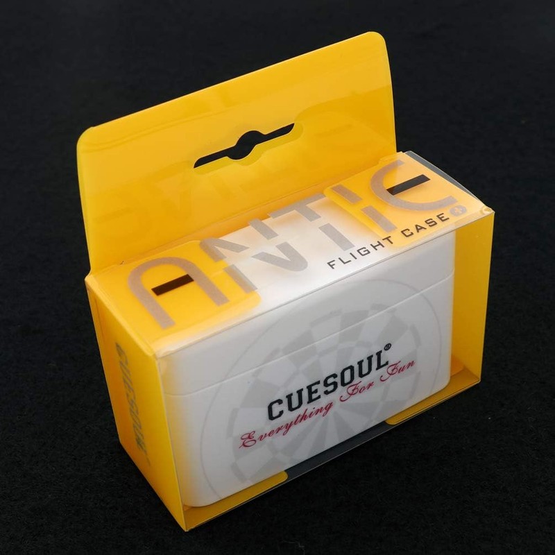 CUESOUL Dart Flights Case for ANTIE Hard Dart Case White,Extra