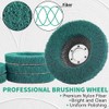 NuoDunco 5 Pieces 4.5" x 7/8" Nylon Fiber Slat Disc