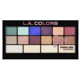 L.A. Colors Sweet! 16 Color Eyeshadow Palette, Playful, 1 Ounce
