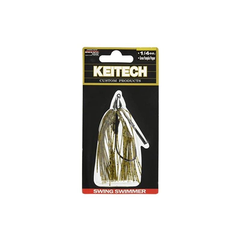 Keitech Swing Swimmer 3/8oz 101 Green Pumpkin Pepper