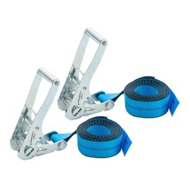 Mytee Products (2 Pack) 2 Inch x 10 Ft Endless Ratchet Straps - Heavy Duty Blue Ratchet Strap 3,333 lbs Working Load Limit - Endless Cargo Straps to Strap Down Pallets, Pipes, Boxes etc