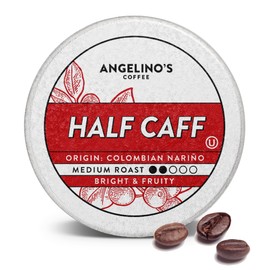 Angelino's Coffee, 96 Count, Compatible with Keurig 2.0 K-Cup Brewers (Half Caff, 96 Count)