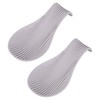 2 Pack Silicone Spoon Rest for Kitchen Counter – Modern