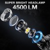 AKNEAR LED Rechargeable Headlamp 4500 High Lumens, 95 Hours Endurance