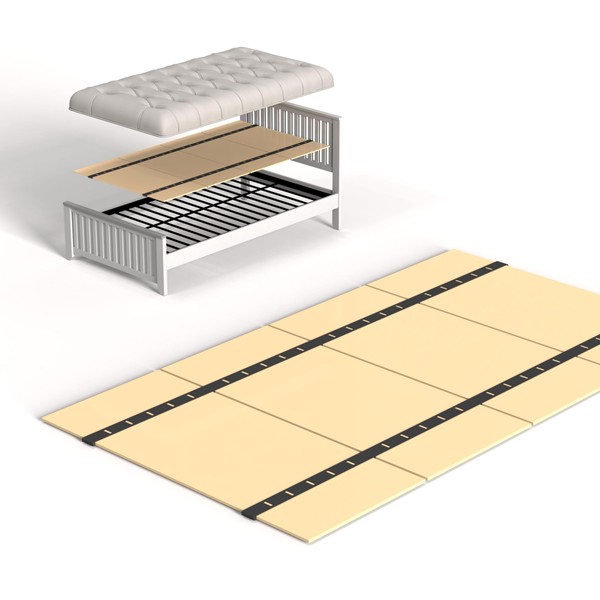 BBX-G Heavy Duty Thick Folding Box Spring, Mattress Supporting Wood