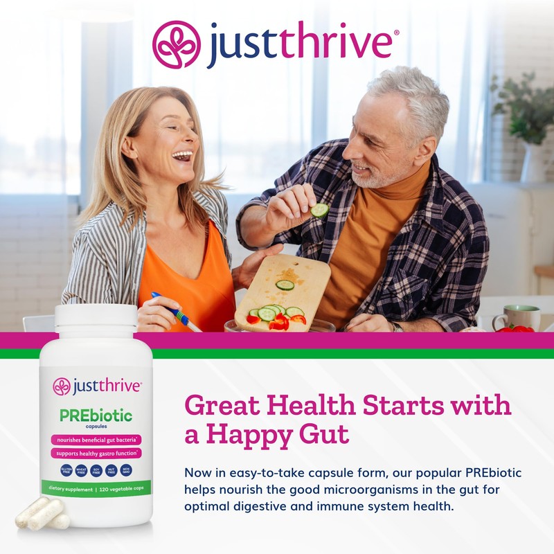 Just Thrive PREbiotic Capsules - Prebiotic Blend for Gut Health