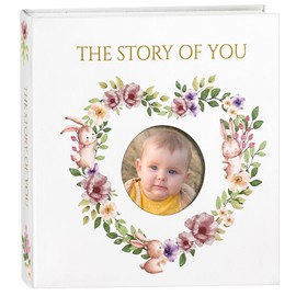 ESCSAR Baby Book Keepsake for boys or girls, Baby Books From Birth, Baby Memory Book with unique design, Hard Cover Baby Scrapbook, First 5 years Memory Book, Childhood Memory Book
