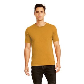 Next Level Premium Fit Extreme Soft Rib Knit Jersey T-Shirt, Light Gray, Large