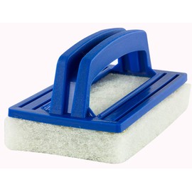 Aqua Select Hand Held Scrub Brush | Soft Foam Cleaning Surface | Designed to Clean The Acrylic or Tile Surfaces of Inground and Above Ground Swimming Pools | Safe to Use on Vinly Pool Liners