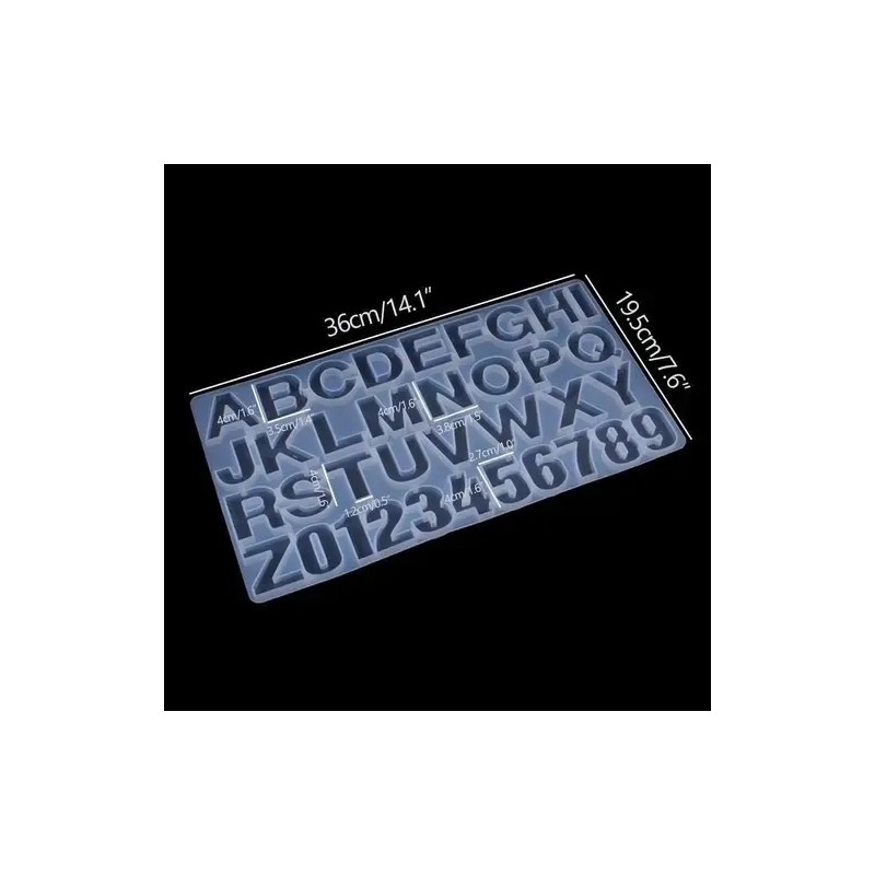 236 Piezas De Letras De Silicona Moldeadas Con Resina Epoxi