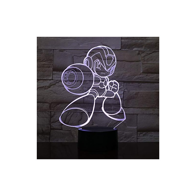 LED Video Lamp Megaman X Color Changing USB Night Light