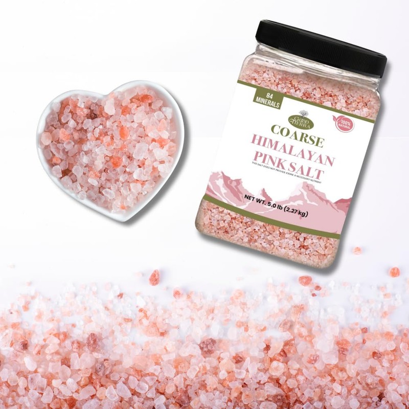 Good Tierra Himalayan Pink Salt in Jar - Coarse, 5