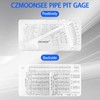 CZMOONSEE Pipe Pit GAGE Stainless Steel Measuring Gauge Pipeline Mine